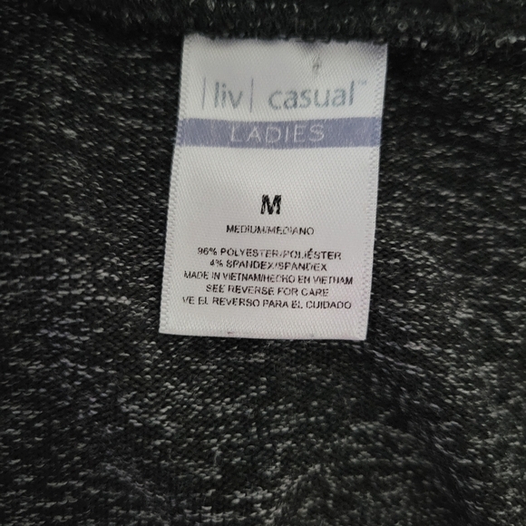 Liv Casual Women's Dark Heathered Gray Alabama Crimson Tide Long Sleeve Top Sz M - Picture 5 of 5